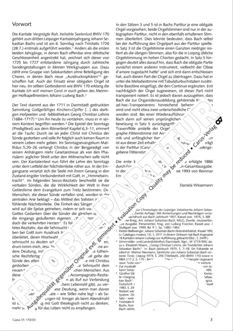 O blessed rest, o welcome heart's delight (Vergnugte Ruh, beliebte Seelenlust) Flute scores gallery preview page 4