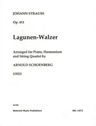 Book cover for Lagunenwalzer, op. 411 fur Klavier, Harmonium und Streichquartett (1921)