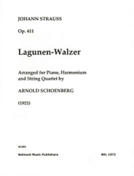 Lagunenwalzer, op. 411 fur Klavier, Harmonium und Streichquartett (1921) image number null