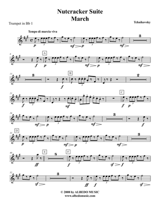Book cover for Tchaikovsky Nutcracker Suite - Trumpet in Bb 1 (Transposed Part), Op.71a