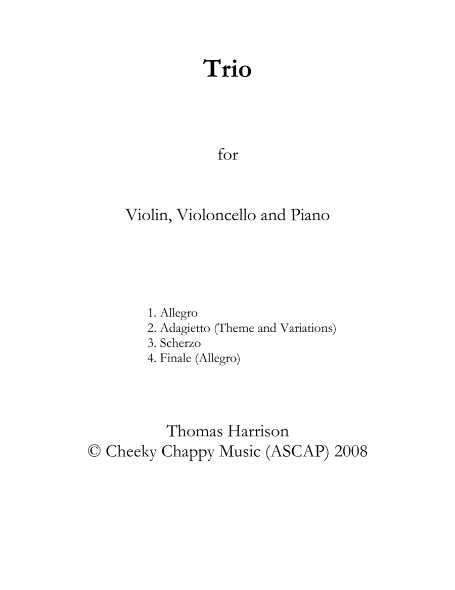 Trio Trio Piano Trio scores gallery preview page 1