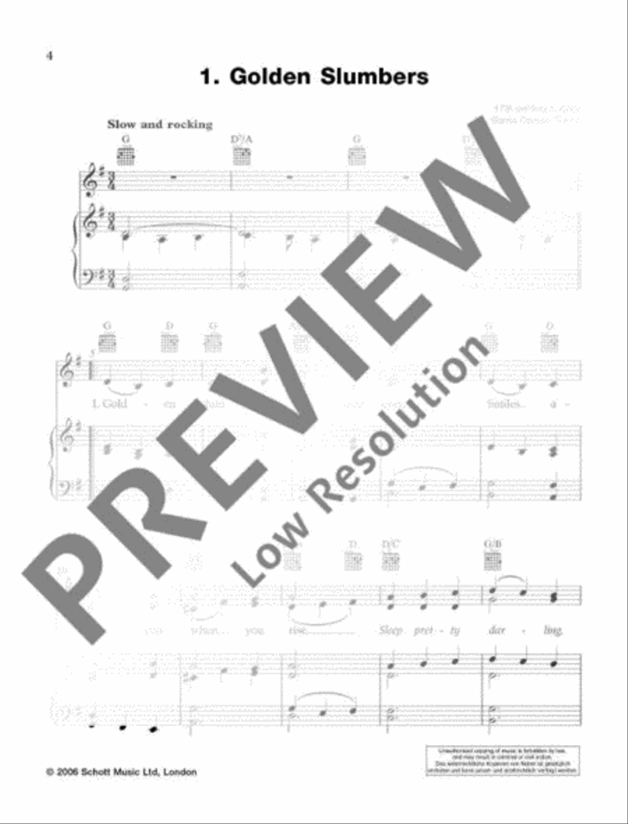 Best of Folk Songs Voice scores gallery preview page 5