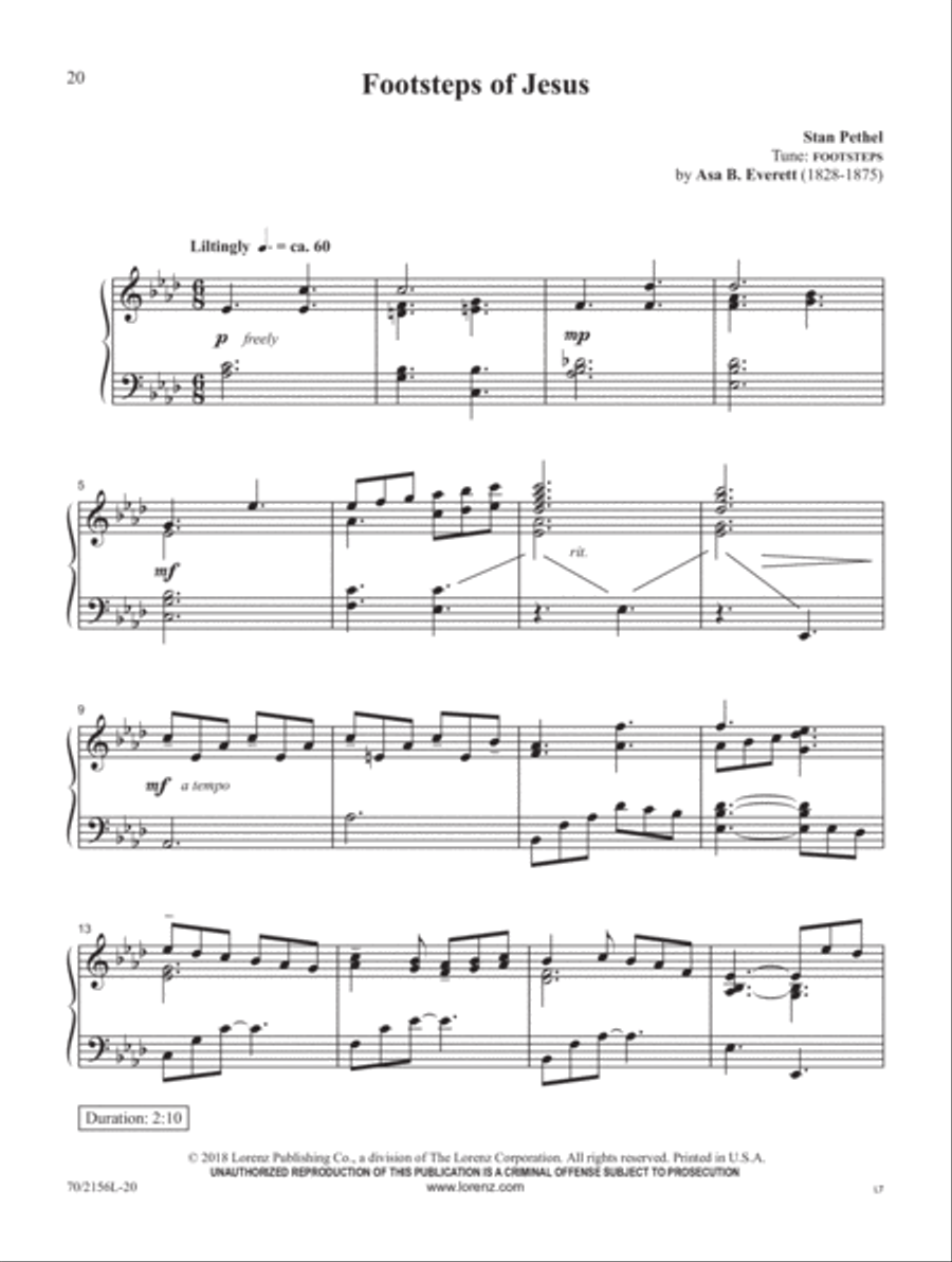 Blessed Redeemer Piano Solo scores gallery preview page 8