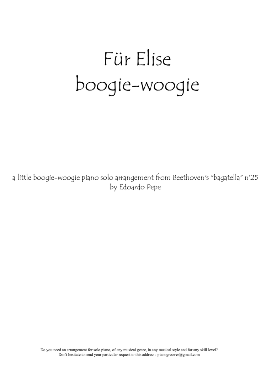 Für Elise boogie-woogie image number null