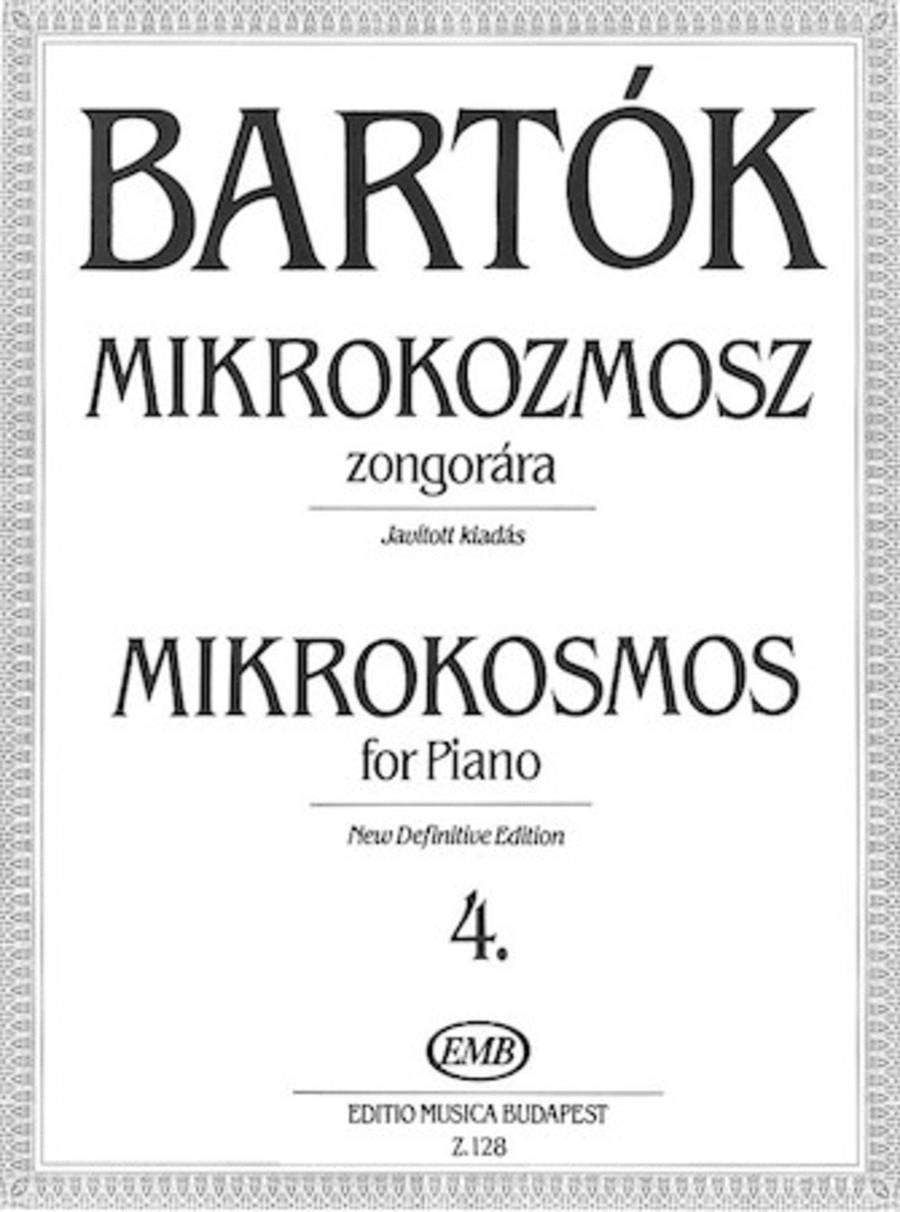 Mikrokosmos For Piano Volume 4