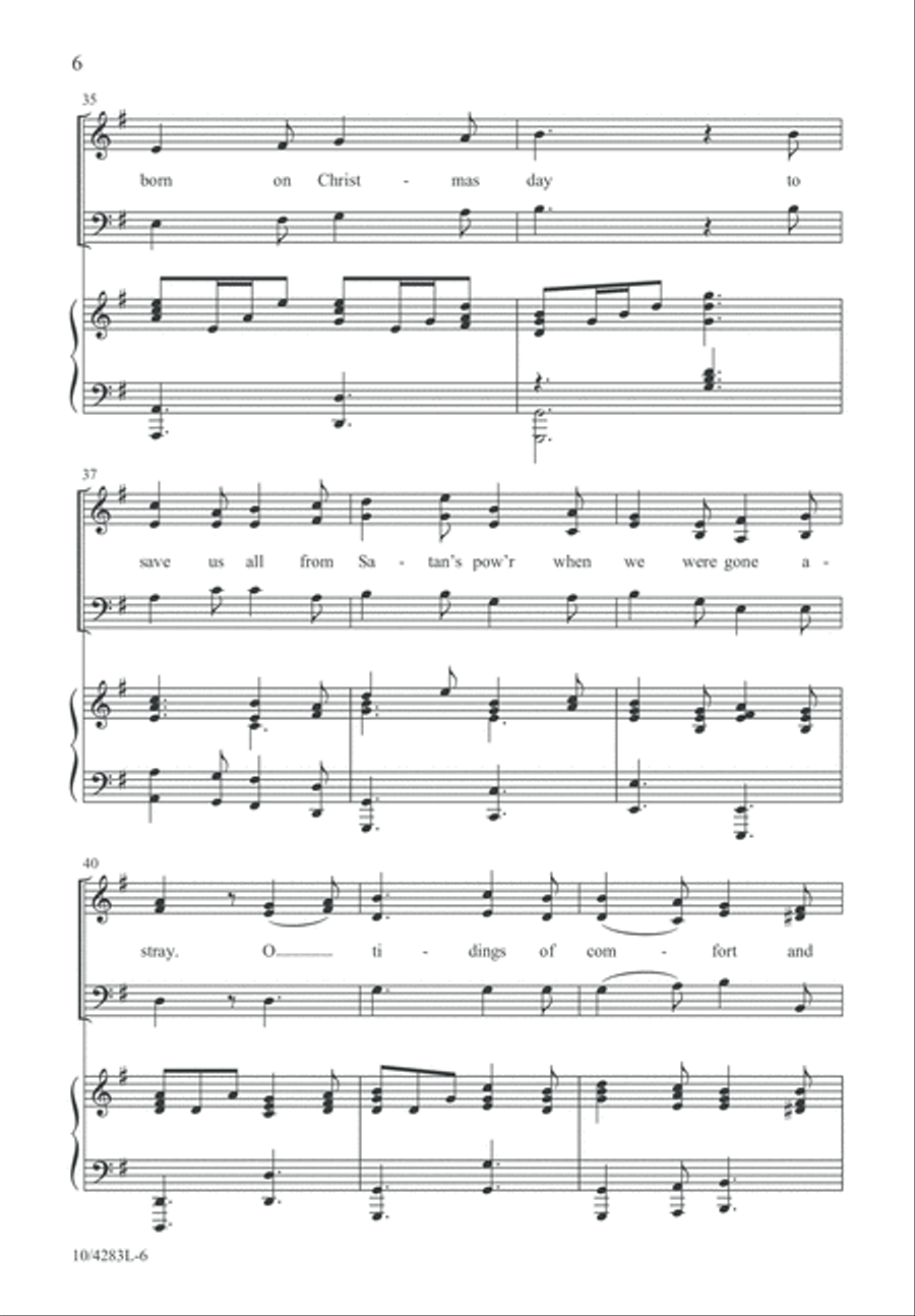 Tidings of Joy! 3-Part scores gallery preview page 7
