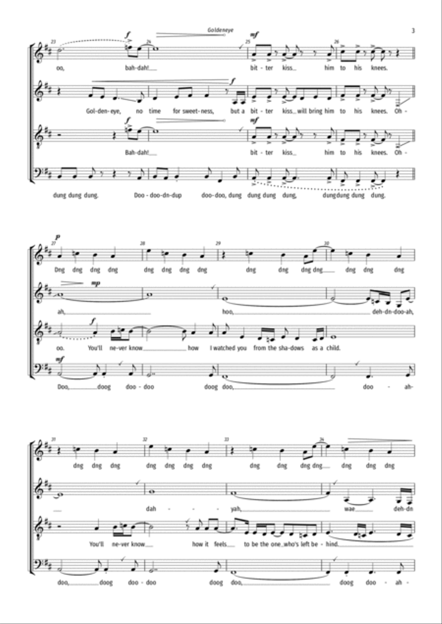 Goldeneye 4-Part scores gallery preview page 3