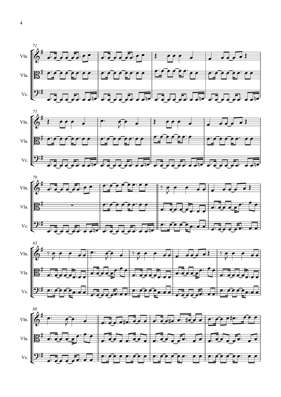 We Found Love We Found Love String Trio scores gallery preview page 4