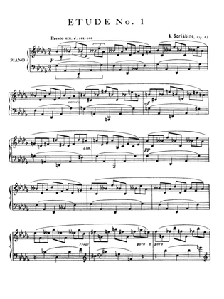 Book cover for Scriabin: Eight Etudes, Op. 42