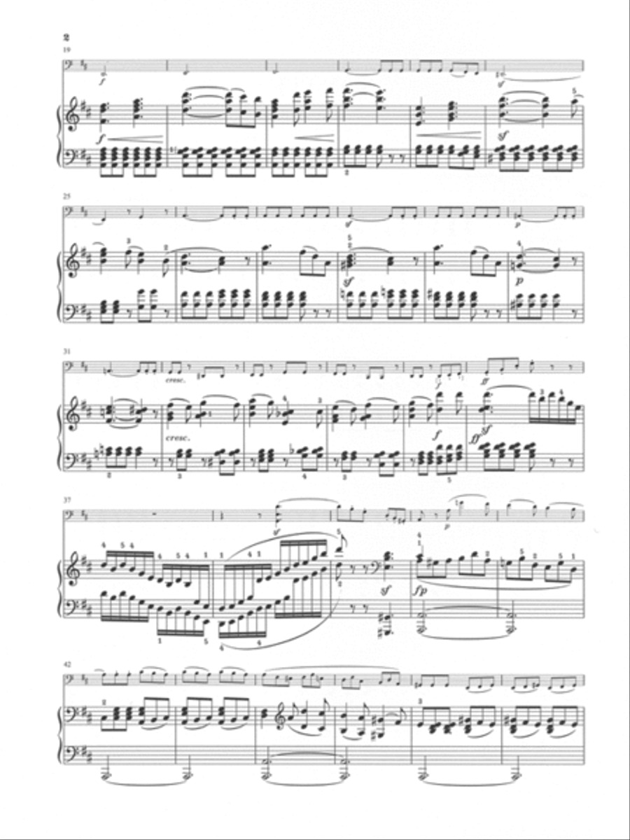 Sonata for Piano and Violoncello D Major Op. 58 Piano Accompaniment scores gallery preview page 3