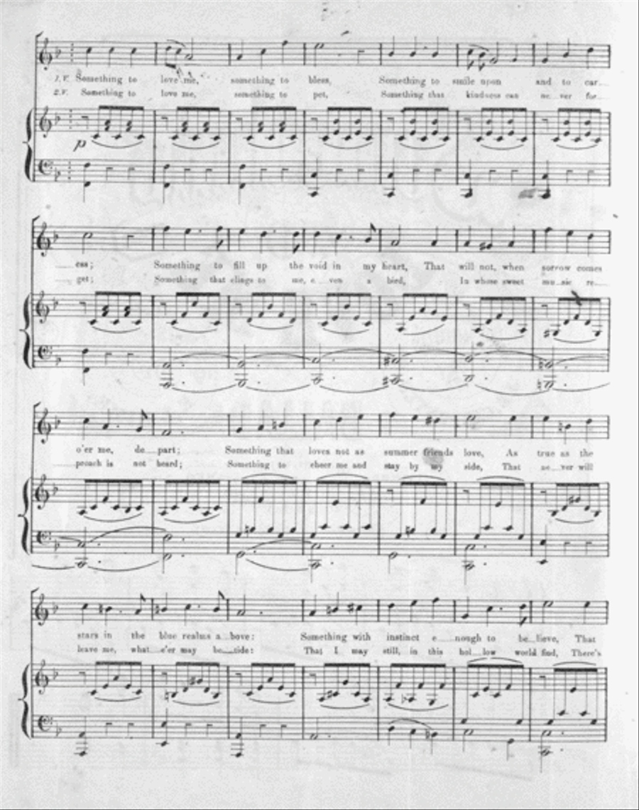 Something to Love Me. Ballad Voice scores gallery preview page 2