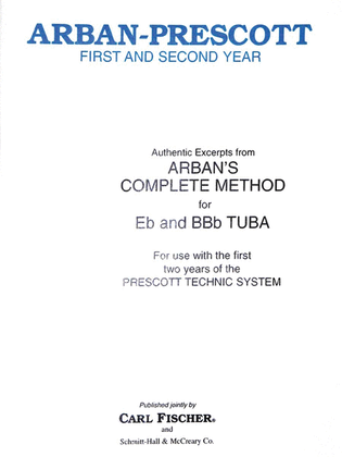 Book cover for Authentic Excerpts From Arban's Complete Method For Eb And Bbb Tuba