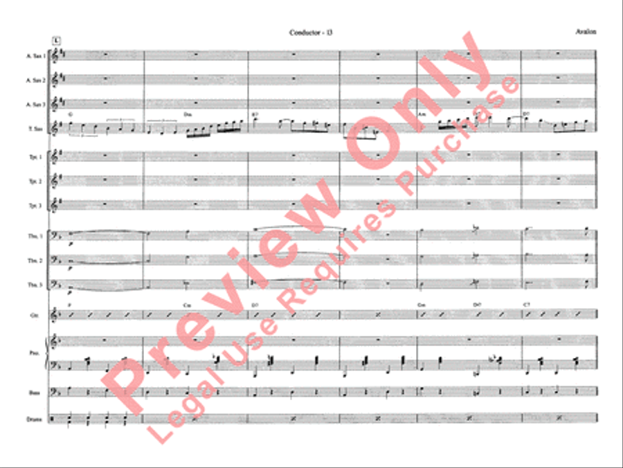 Avalon Jazz Ensemble scores gallery preview page 21