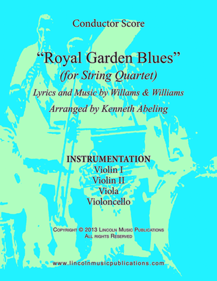 Book cover for Royal Garden Blues (for String Quartet)
