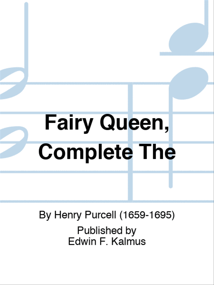 Fairy Queen, Complete The Choir scores gallery preview page 1