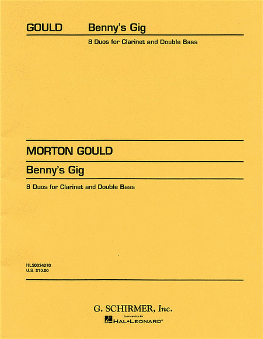 Benny's Gig Benny's Gig Clarinet Solo scores gallery preview page 1