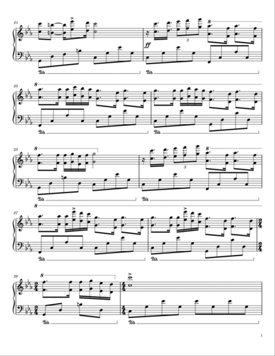 Hungarian Sonata Hungarian Sonata Piano Solo scores gallery preview page 3