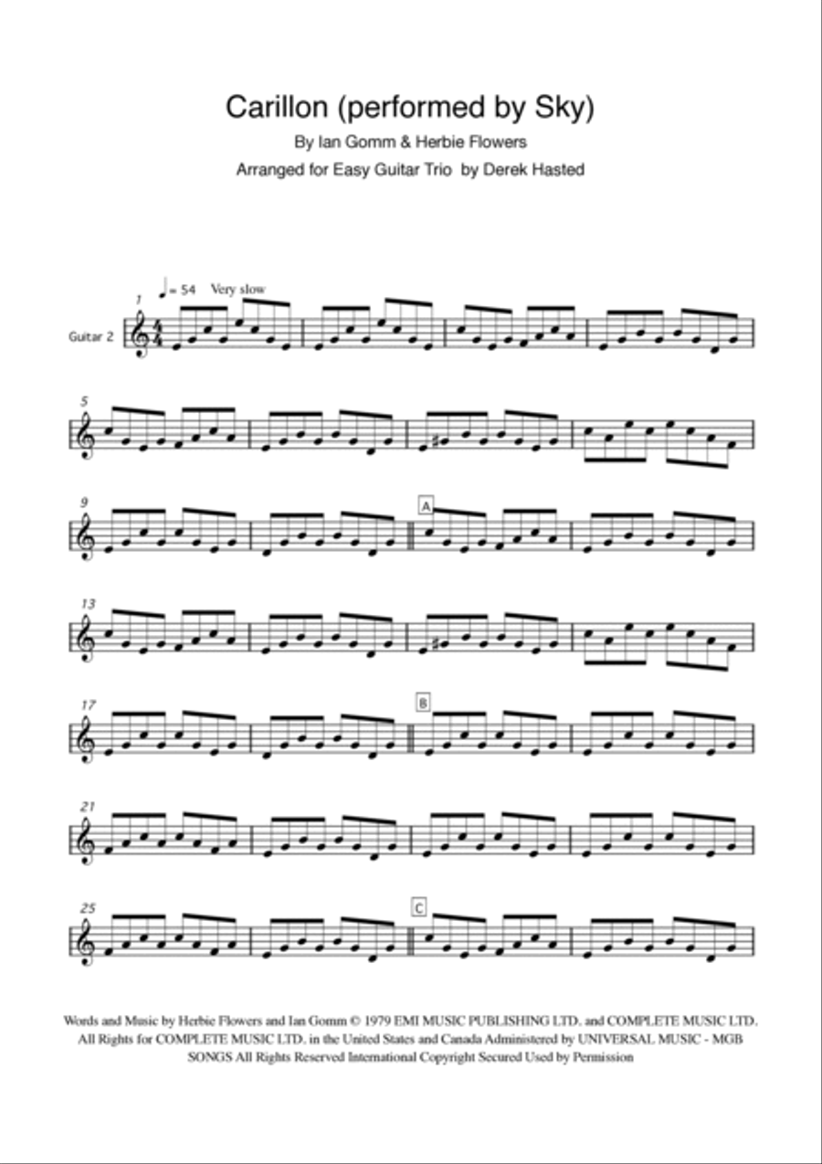Carillon Guitar Ensemble scores gallery preview page 6
