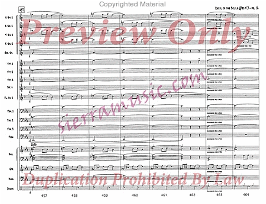 Carol of the Bells (pro) Carol of the Bells (pro) Jazz Ensemble scores gallery preview page 59
