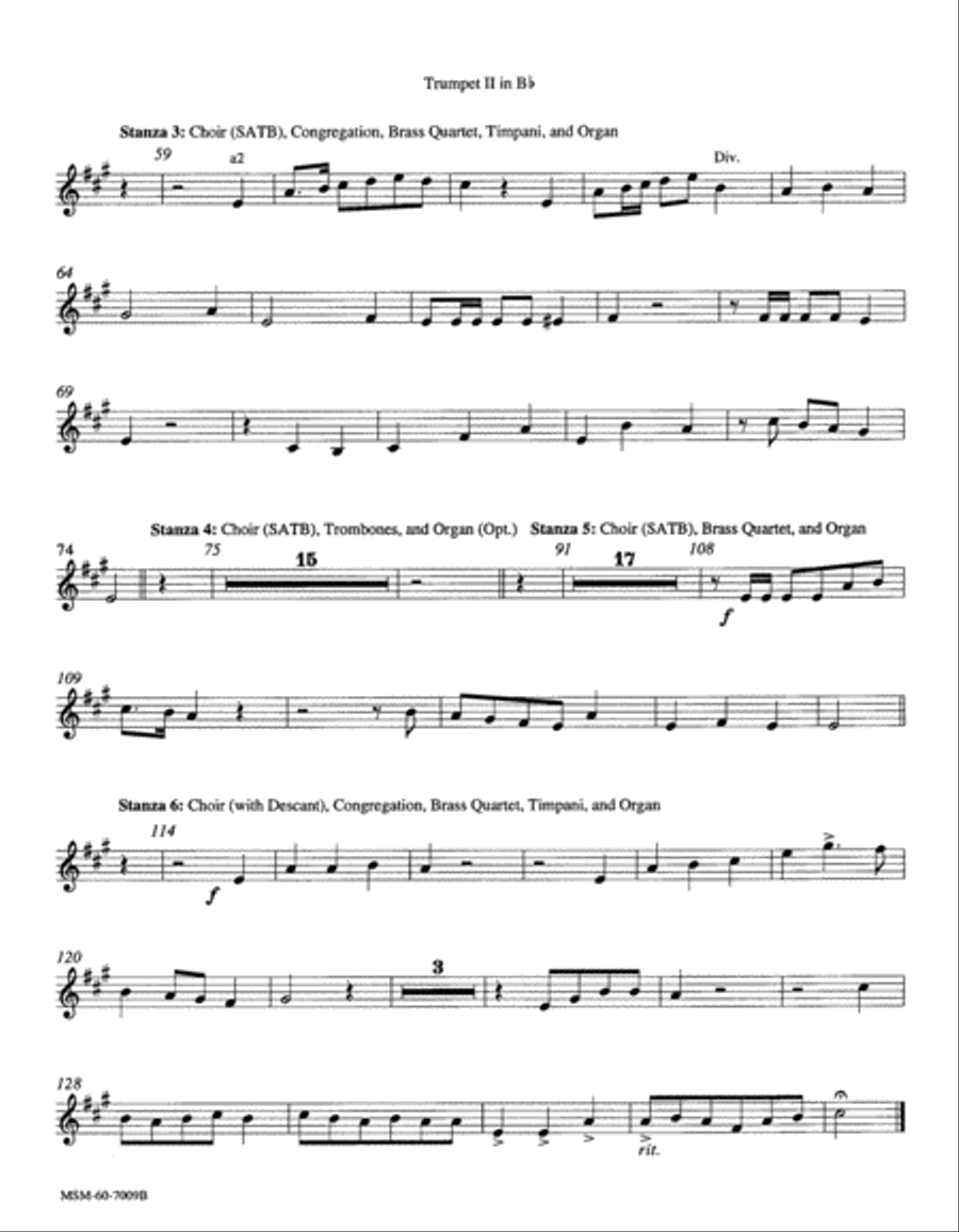 Oh, Worship the King Choir scores gallery preview page 4