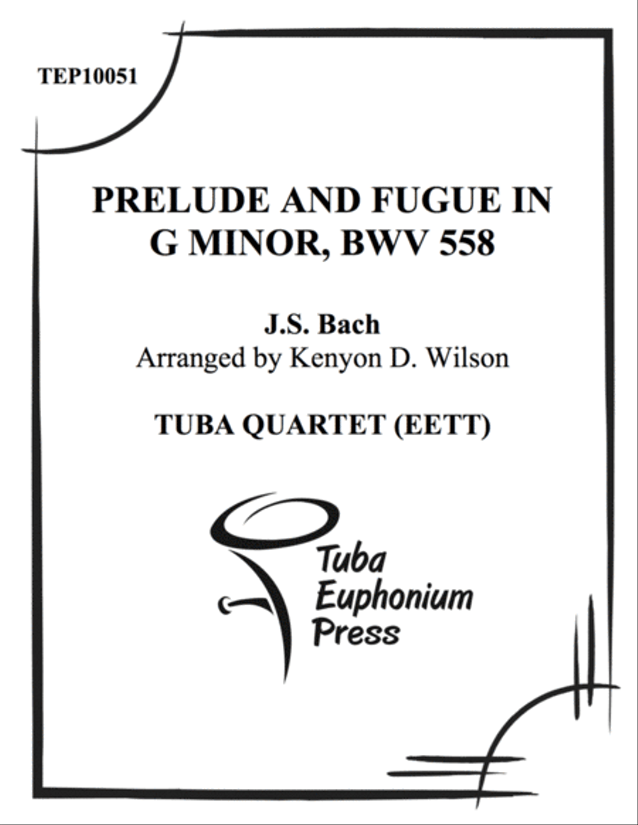 Prelude and Fugue in G Minor, BWV 558 EETT scores gallery preview page 1