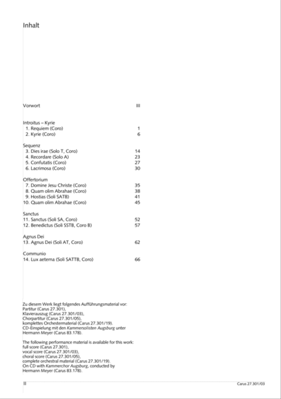 Requiem in F minor Requiem in F minor 4-Part scores gallery preview page 3