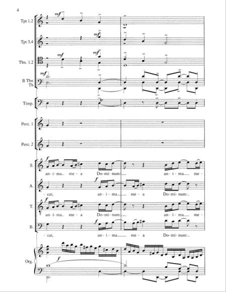Magnificat - Brass and Percussion/Score and Parts Percussion scores gallery preview page 5