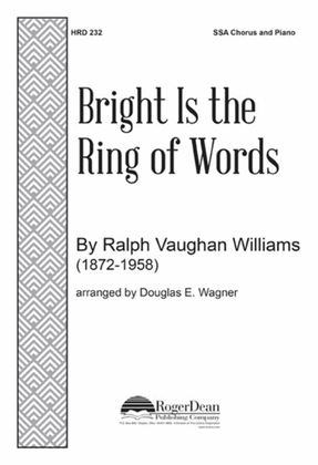 Book cover for Bright Is the Ring of Words