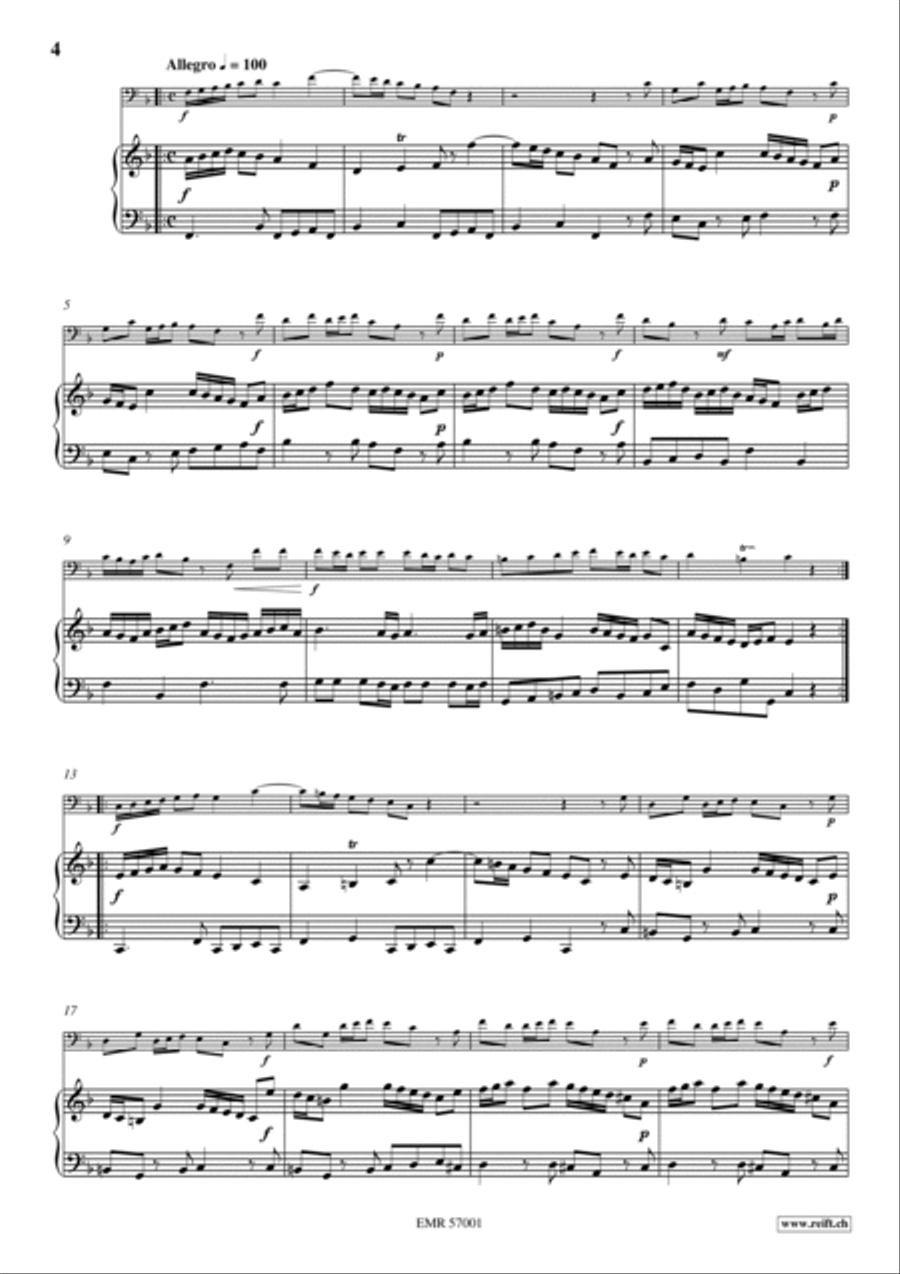 Sonata No. 1 Bassoon Solo scores gallery preview page 5