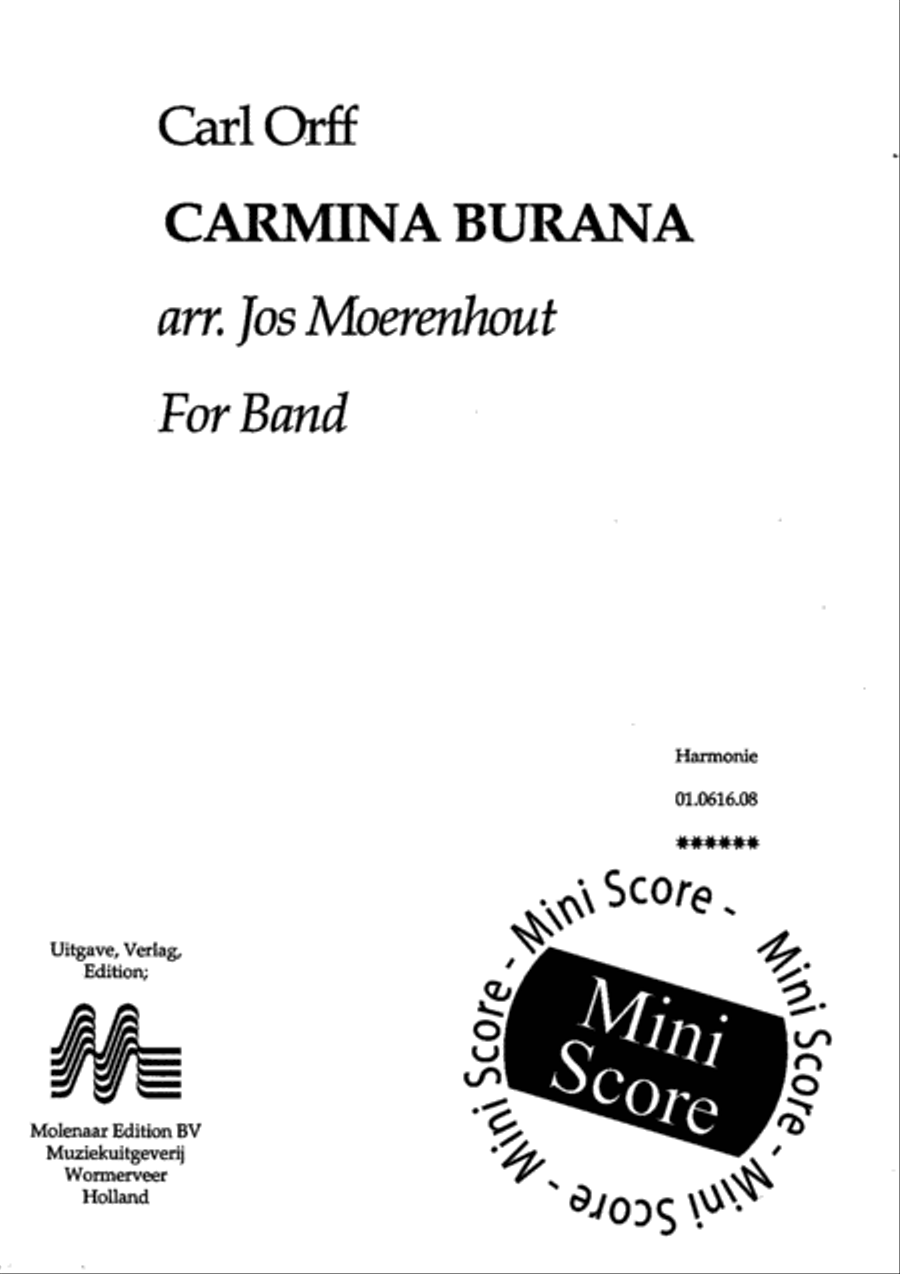 Carmina Burana Carmina Burana Concert Band scores gallery preview page 3