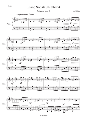 Piano Sonata Number 4, 1st movement