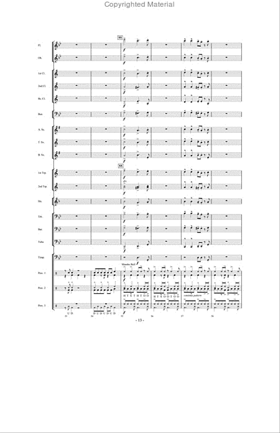 Mambo cubano Mambo cubano Concert Band scores gallery preview page 12