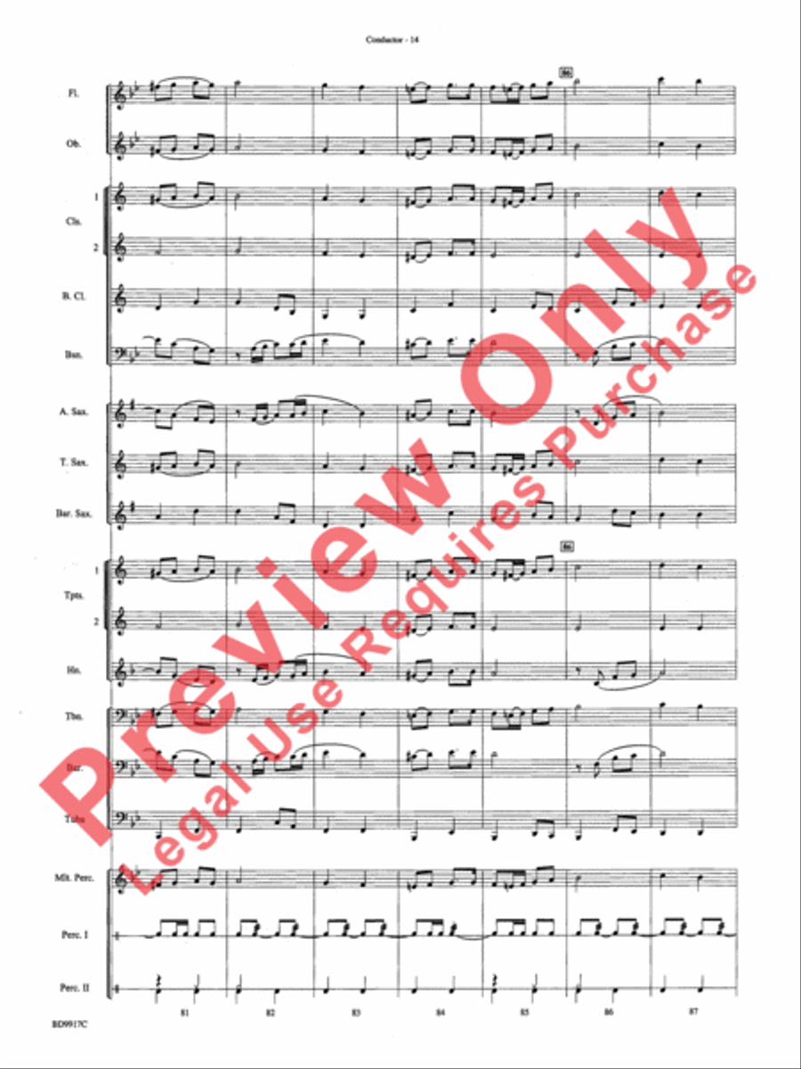 Barnum and Bailey's Favorite Concert Band scores gallery preview page 17
