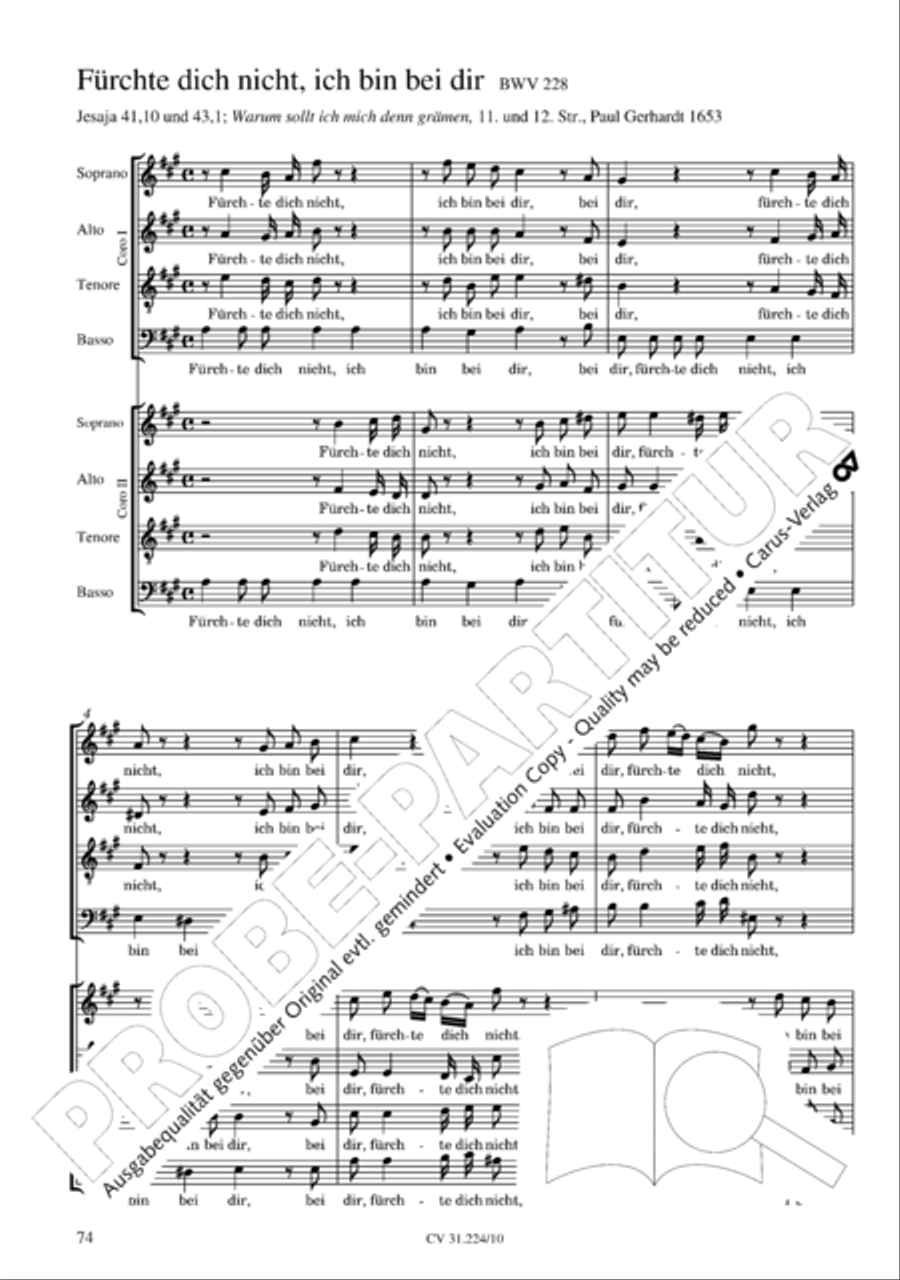 The complete motets (without Bc) Choir scores gallery preview page 81