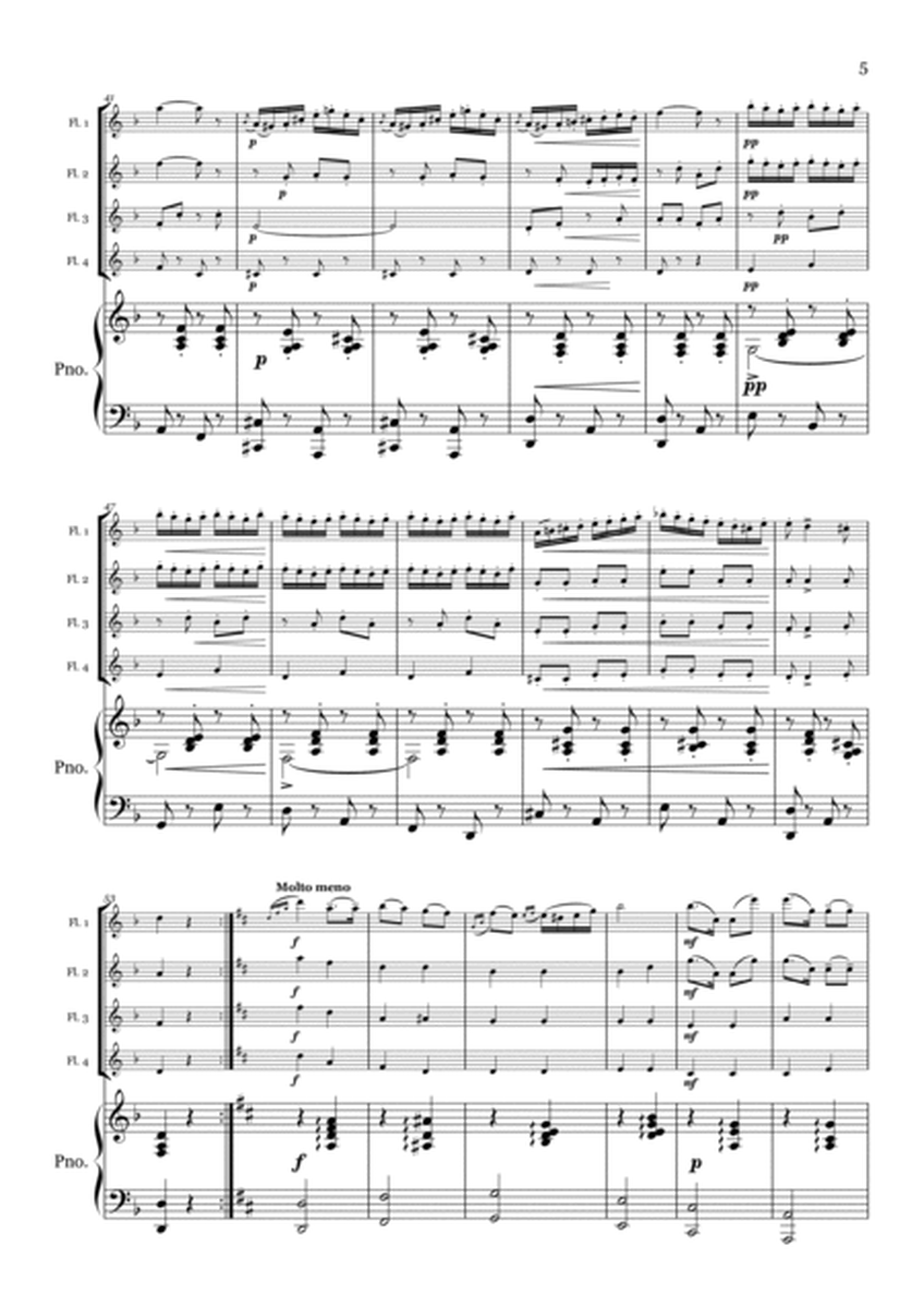 Czardas - Flute Quartet & Piano (optional)