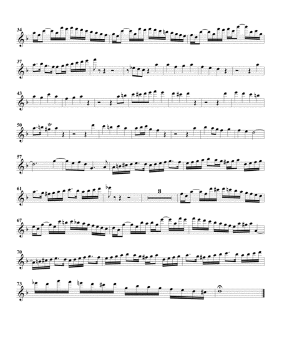 Aria-Choral: Warum willst du so zornig sein? - Vater unser im Himmelreich from Cantata BWV 101 (arra Choir scores gallery preview page 6