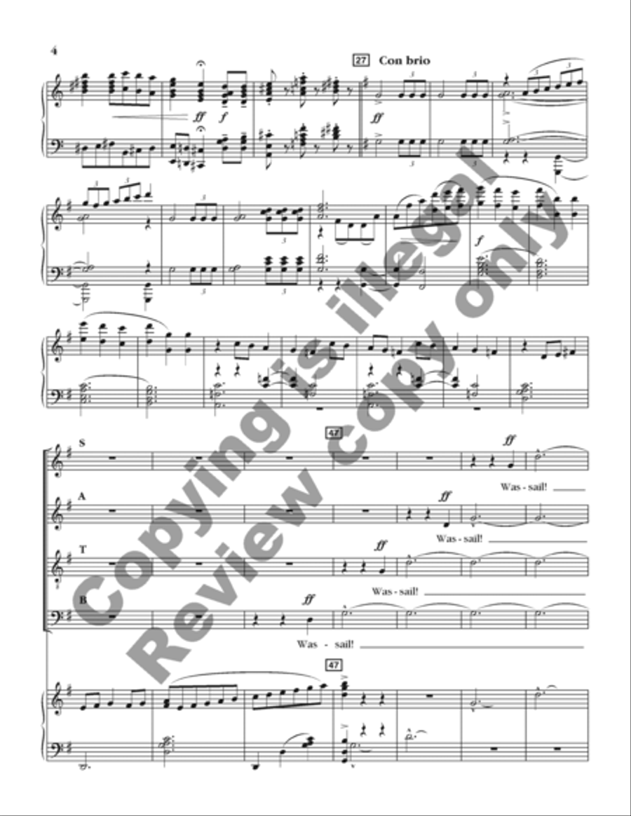 A Feast of Carols (Choral Score) 4-Part scores gallery preview page 16