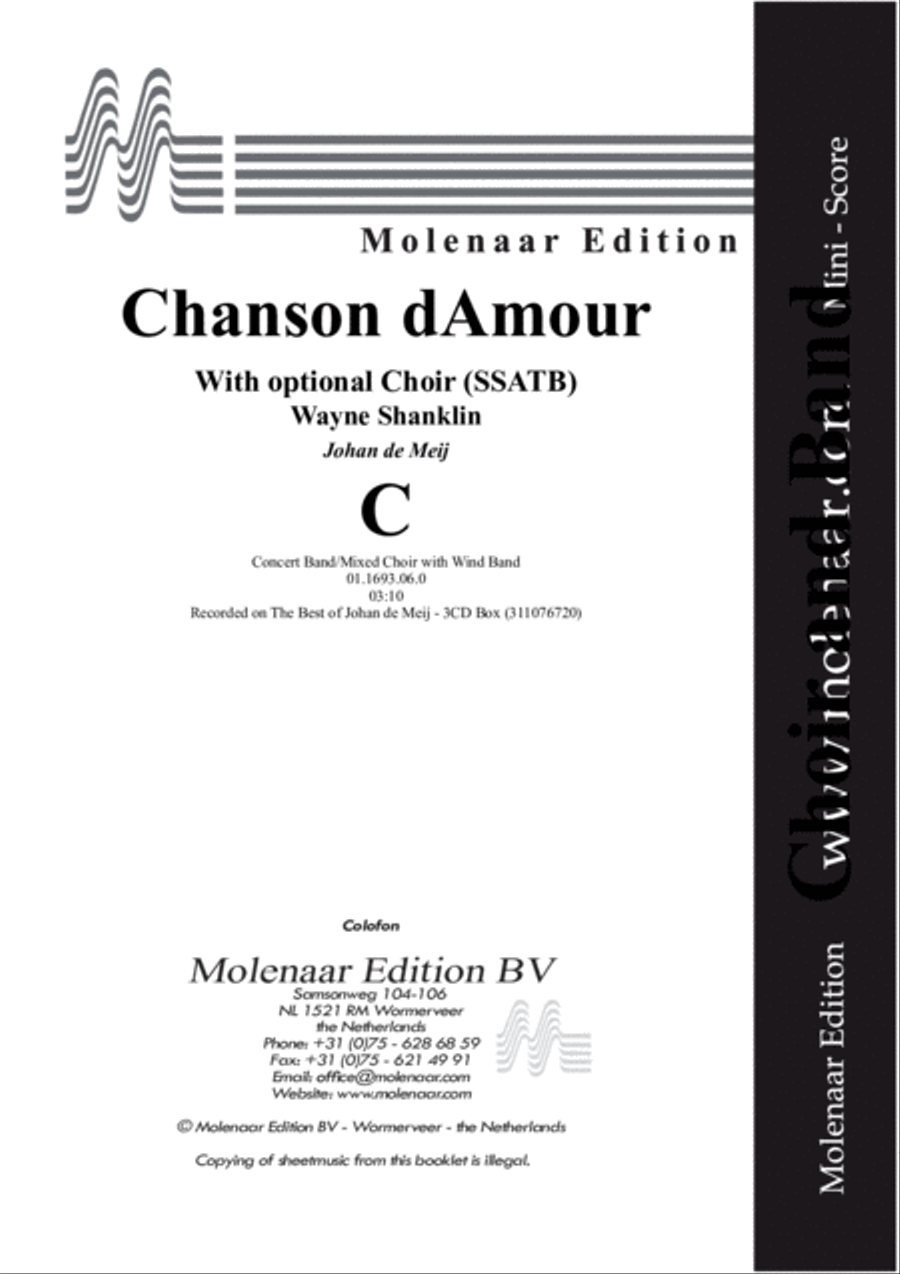 Chanson d'Amour SAT scores gallery preview page 2
