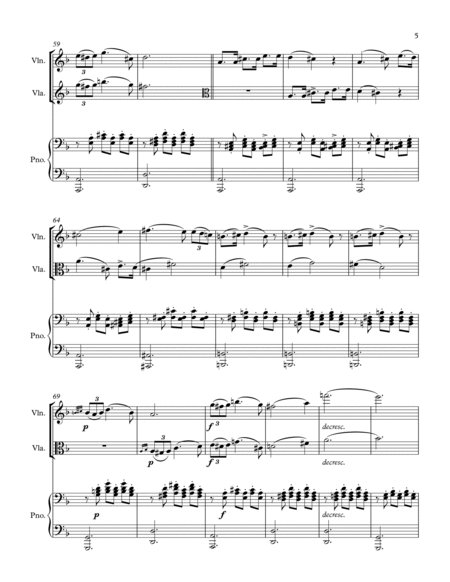 Ständchen (Serenade) - F. Schubert - Trio (piano, Violin, Viola) image number null
