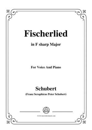 Book cover for Schubert-Fischerlied (Version II),in F sharp Major,for Voice and Piano