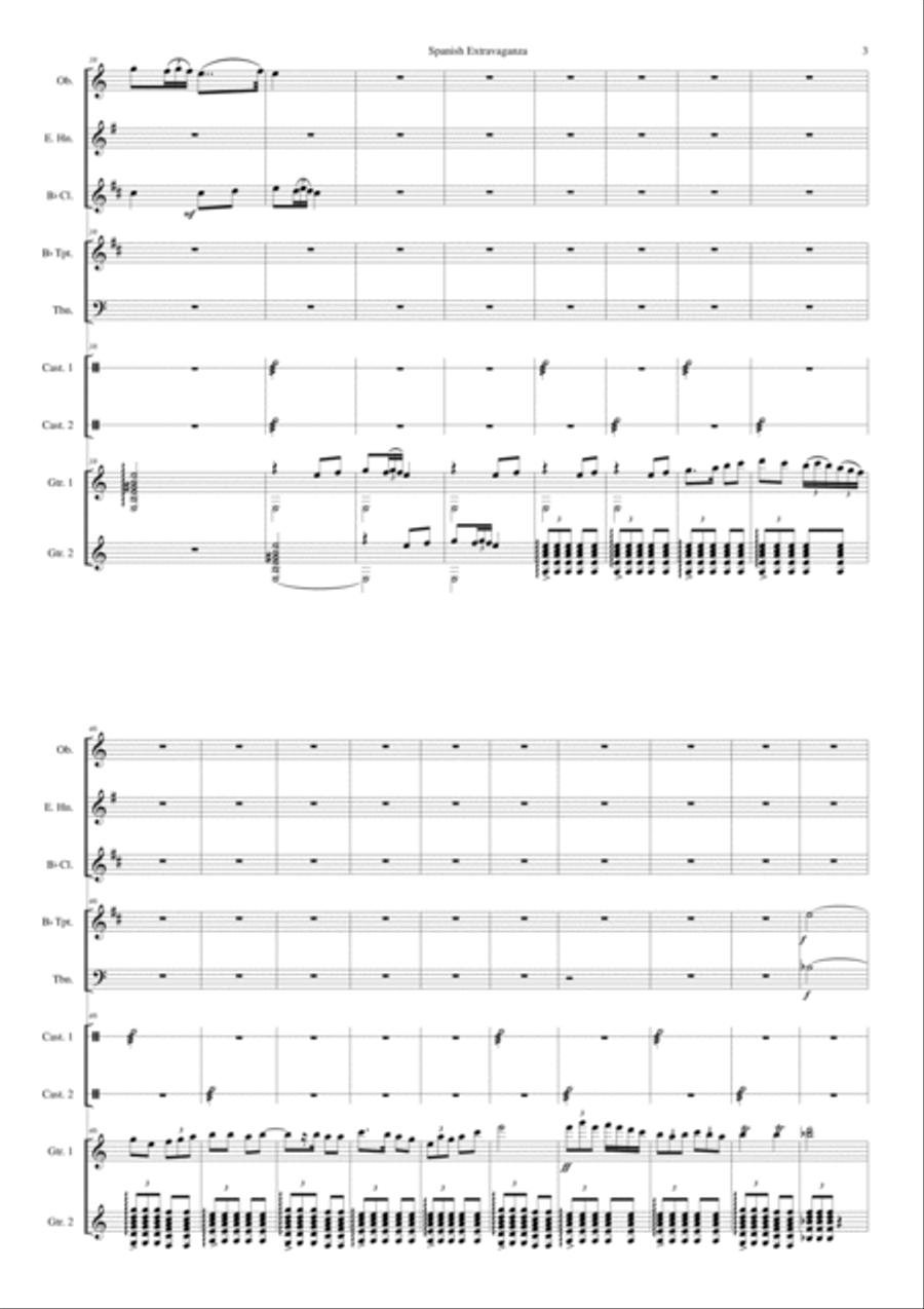 Spanish Extravaganza Large Ensemble scores gallery preview page 3