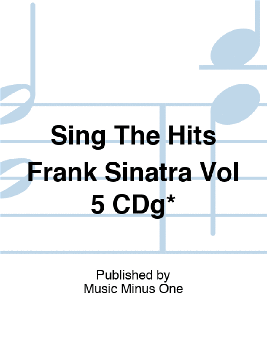 Sing The Hits Frank Sinatra Vol 5 CDg* Play Along scores gallery preview page 1