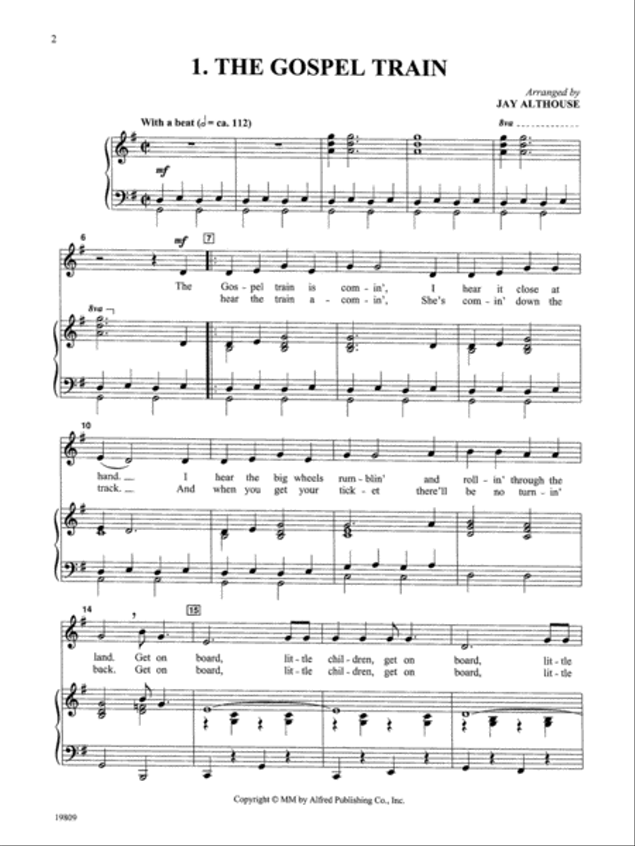 Ready to Sing . . . Spirituals Voice scores gallery preview page 6