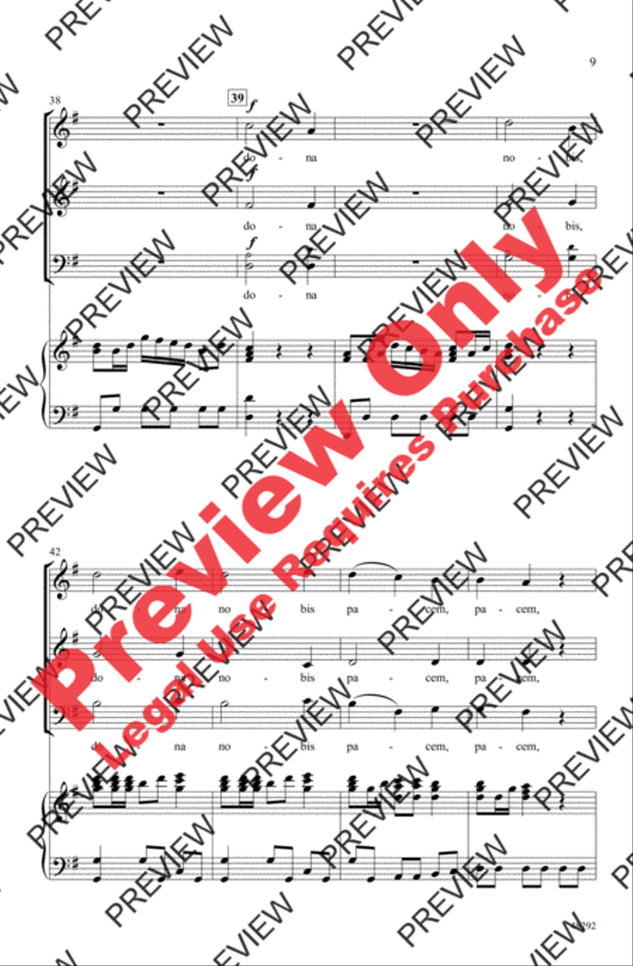 Dona Nobis Pacem Dona Nobis Pacem 3-Part scores gallery preview page 9