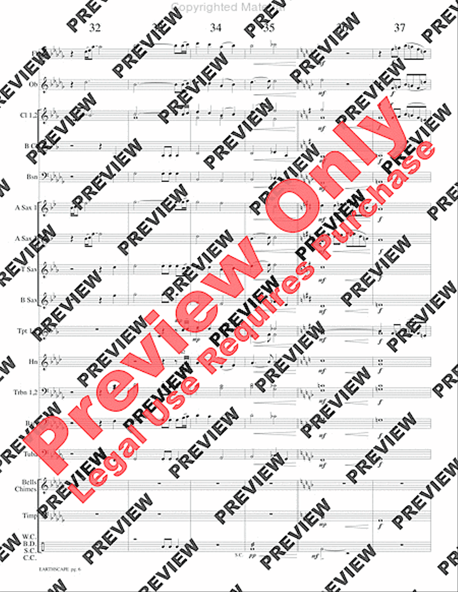 Earthscape Concert Band scores gallery preview page 9