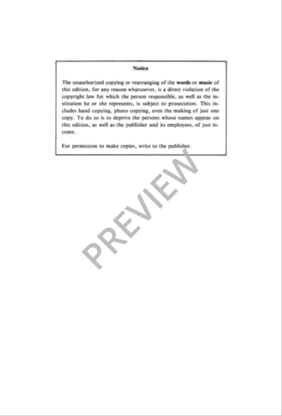 Let All the World in Every Corner Sing 4-Part scores gallery preview page 3