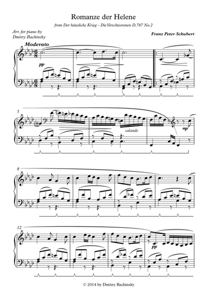 Franz Schubert - Romanze der Helene