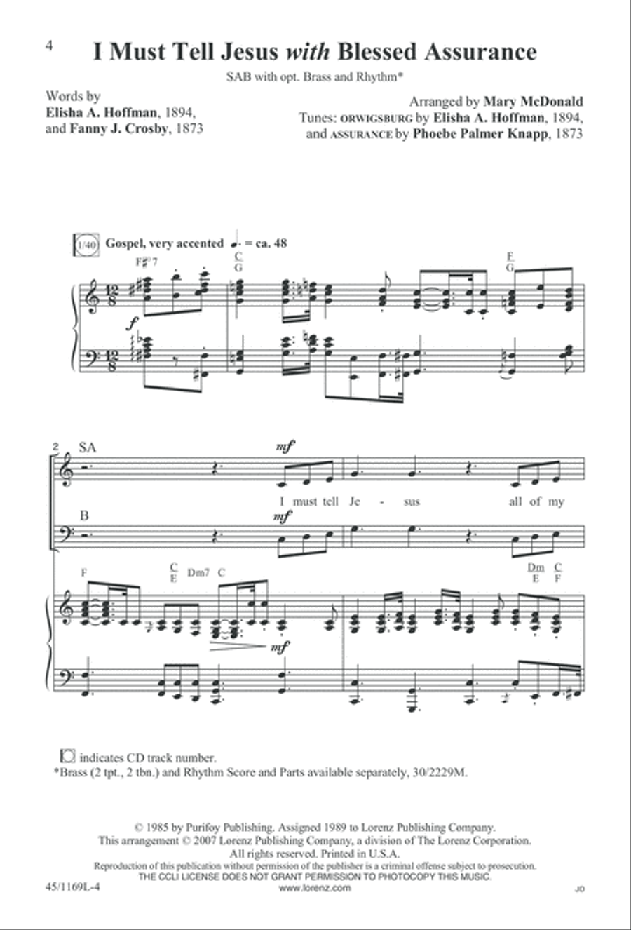 Simply Southern Gospel 3-Part scores gallery preview page 4