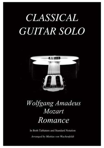 Wolfgang Amadeus Mozart - Romance - guitar image number null