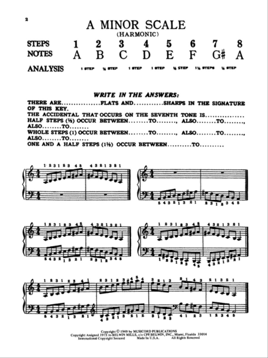 Scales and Chords Are Fun, Book 2 Piano Method scores gallery preview page 2